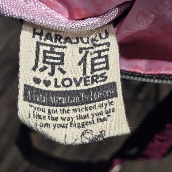 Rare Harajuku Lovers Black Multi-Color Crossbody Bag - Picture 9 of 9